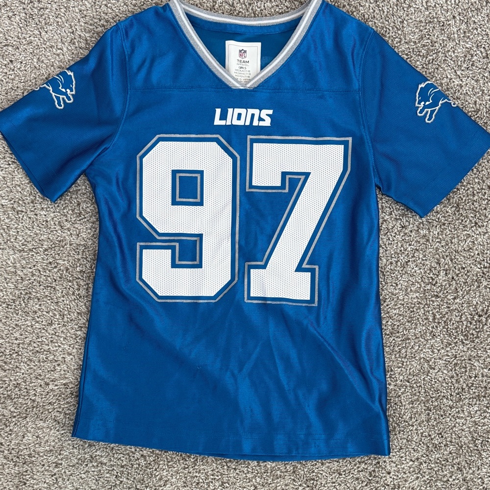 NFL Lions Kids Blue Jersey